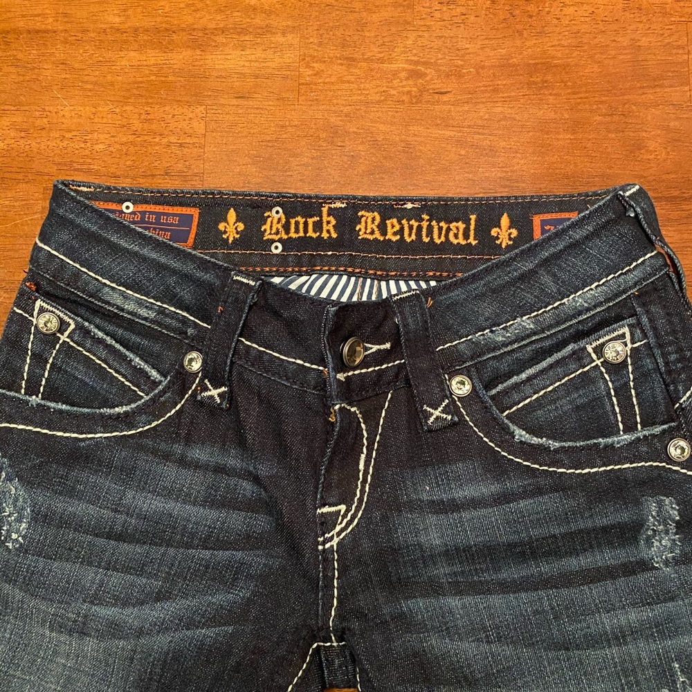 Rock Revival Stephanie Boot Jean Gem